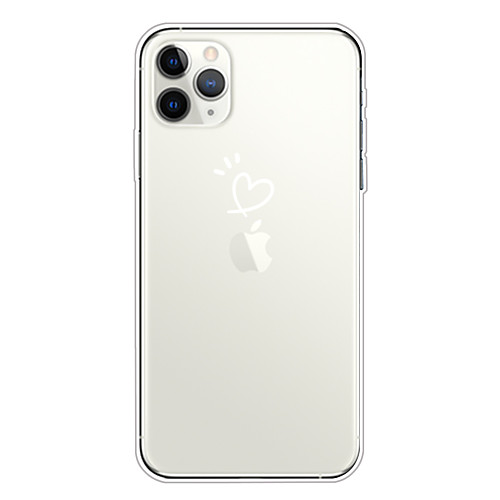 

Case For Apple iPhone 11/11 Pro/11 Pro Max/XS/XR/XS Max/8 Plus/7 Plus/6S Plus/8/7/6/6s/SE/5/5S Transparent Pattern Back Cover Love Heart Soft TPU