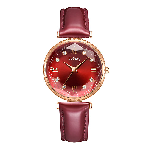 

Women's Quartz Watches Fashion Black Blue PU Leather Chinese Quartz White Black Blue Casual Watch 1 pc Analog One Year Battery Life