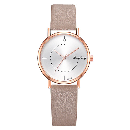 

Ladies Quartz Watches Elegant Fashion Black Red Green PU Leather Chinese Quartz Light Brown Lace Blushing Pink Red New Design Casual Watch 1 pc Analog One Year Battery Life