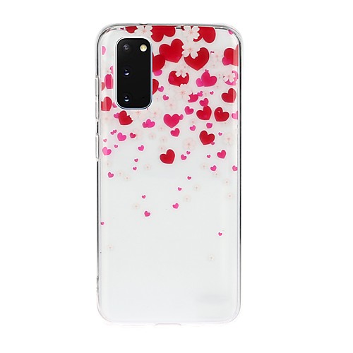 

Case For Samsung Galaxy S10 5G/ Galaxy S20 Ultra / Galaxy S10E Transparent / Pattern Back Cover Heart TPU For Galaxy A51/A71/A20/A20E/A30/A50/A70/Note 10 Plus