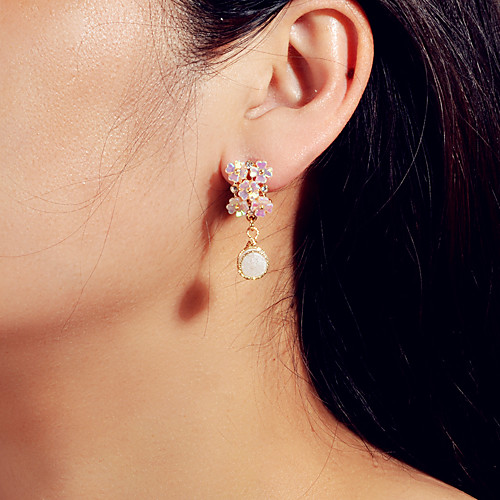 

Women's Earrings Fashion Wedding Baroque European Trendy Sweet French Earrings Jewelry Blushing Pink For Party Evening Engagement Birthday Beach Promise 1 Pair