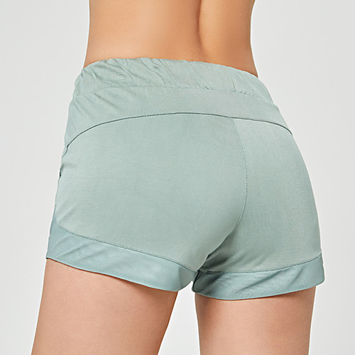 

Women's Running Shorts Yoga Shorts Drawstring Pocket Shorts Bottoms Quick Dry Purple Blue White Nylon Yoga Fitness Gym Workout Summer Sports Activewear Stretchy / Athletic