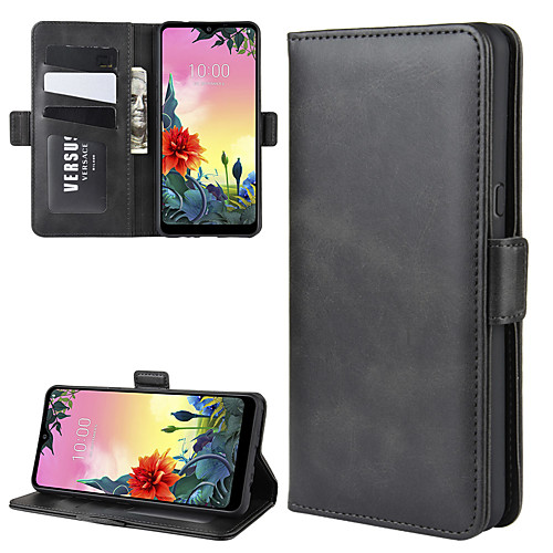 

Case For LG LG K30 2019 / K50S Wallet / Card Holder / Shockproof Full Body Cases Solid Colored PU Leather