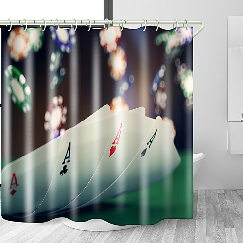 

Bathroom Shower Curtains & Hooks Rainbow Neoclassical Polyester Waterproof