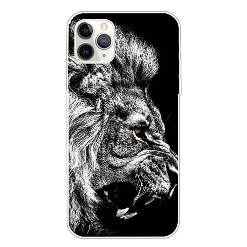 

Case For Apple iPhone 11/11 Pro/11 Pro Max/XS/XR/XS Max/8 Plus/7 Plus/6S Plus/8/7/6/6s/SE/5/5S Transparent Pattern Back Cover Lion Soft TPU