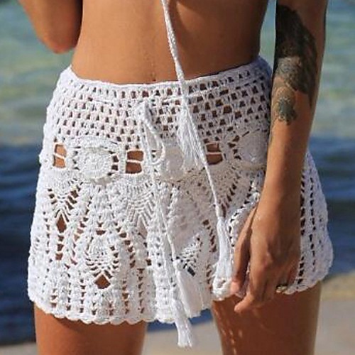 

Women's Bodycon Skirts - Solid Colored White Black Blue One-Size