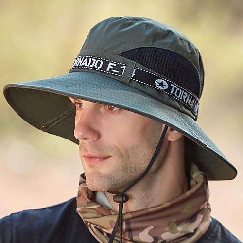 

Men's Basic Polyester Sun Hat - Floral Print All Seasons Army Green Black Navy Blue
