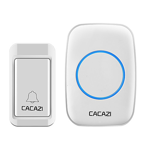 

CACAZI Self-powered Wireless Doorbell Waterproof 120M Remote No Battery Button US EU UK AU Plug Smart Home Radio Bell 220V Chime