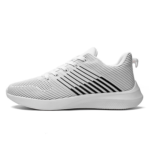 

Men's Fall / Spring & Summer Daily Outdoor Trainers / Athletic Shoes Running Shoes / Walking Shoes Tissage Volant Breathable Non-slipping Shock Absorbing White / Black / Red