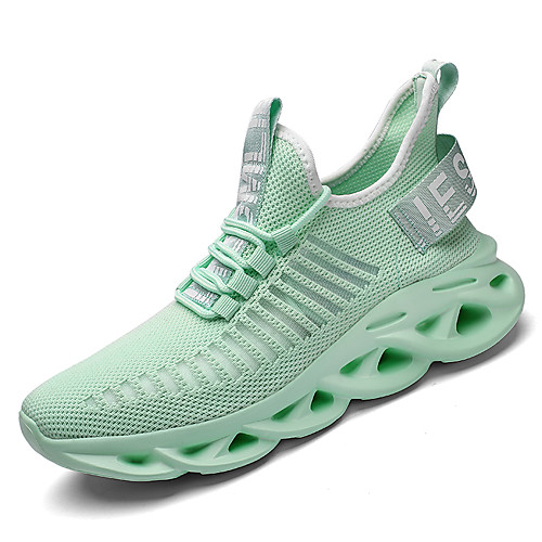 

Men's Summer / Fall Daily Outdoor Trainers / Athletic Shoes Running Shoes / Walking Shoes Tissage Volant Breathable Non-slipping Shock Absorbing White / Black / Light Green