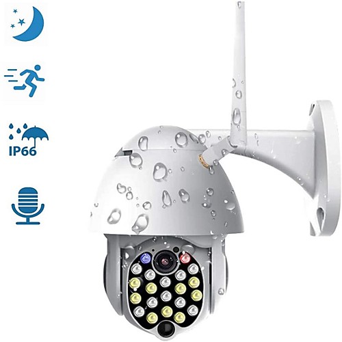 

Outdoor PTZ WiFi Security Camera 1080P IP Dome Camera Surveillance CCTV Weatherproof Camera with Two Way Audio Color Night Vision Motion Detection Sound and Light Alarm