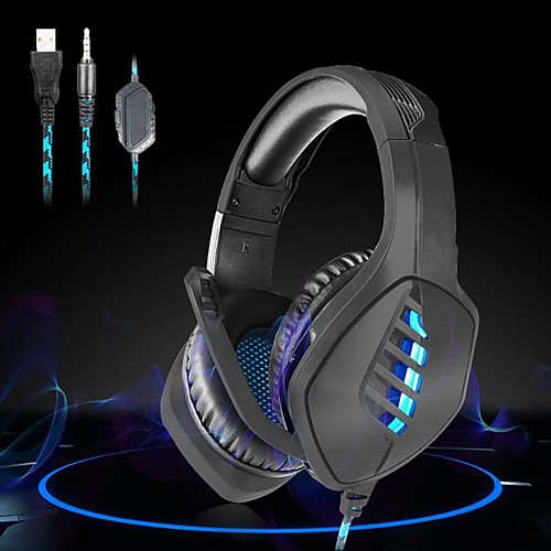 

J1 Gaming Headphone Classic Delicate Stereo Over Ear Earphone Headset 3.5mm with MIC for Desktop