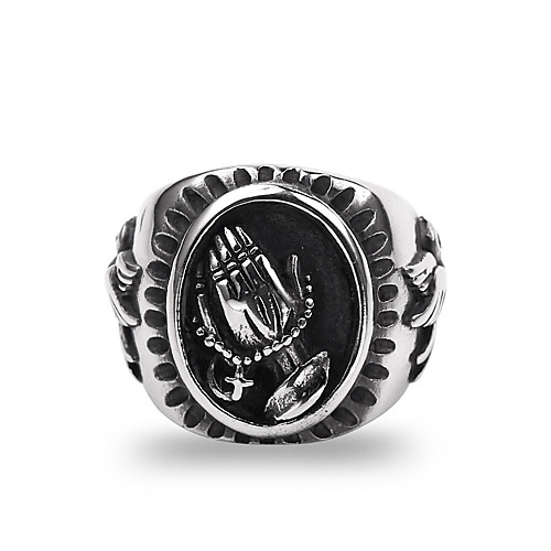 

Men's Band Ring 1pc Silver Alloy Round Punk Street Jewelry Mixed Color Wearable Environmental