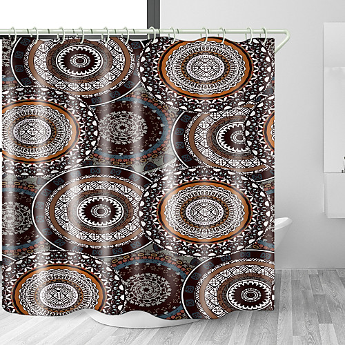 

Bathroom Shower Curtains & Hooks Rainbow Neoclassical Polyester Waterproof