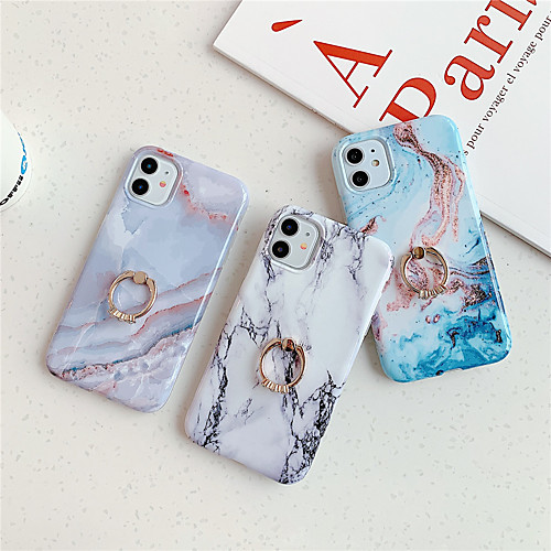 

Case for Apple scene map iPhone 11 11 Pro 11 Pro Max X XS XR XS Max 8 Colorful marble pattern fine matte TPU material IMD process ring bracket all-inclusive mobile phone case LX