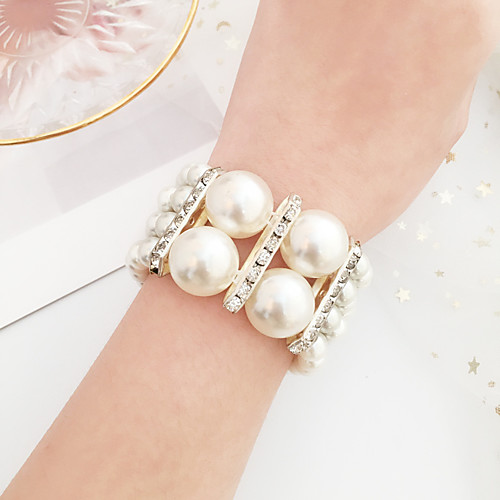 

Women's Bracelet Classic Wedding Birthday Vintage Theme European Trendy Casual / Sporty Ethnic French Alloy Bracelet Jewelry White For Date Festival
