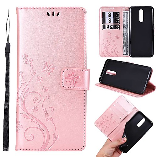 

Case For Xiaomi Redmi Note 7/Note 6 Pro/K20 Pro Wallet / Card Holder / with Stand Full Body Cases Butterfly / Solid Colored PU Leather For Redmi Note 8 Pro/8A