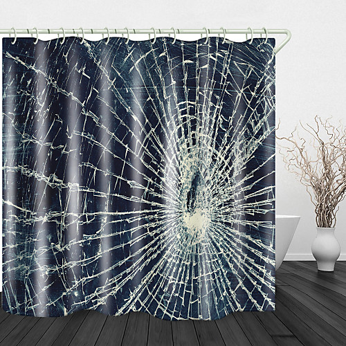 

Bathroom Shower Curtains & Hooks Rainbow Neoclassical Polyester Waterproof