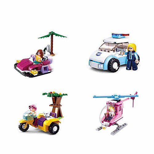 

Building Blocks Educational Toy Construction Set Toys 283 pcs Vehicles Car Cartoon compatible Plastic Shell Legoing Exquisite Hand-made Decompression Toys DIY Boys and Girls Toy Gift / Kid's