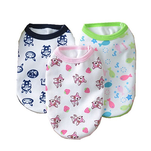 

Dog Shirt / T-Shirt Puppy Clothes Wedding Winter Dog Clothes Puppy Clothes Dog Outfits White Pink Green Costume for Girl and Boy Dog Cotton XS S M