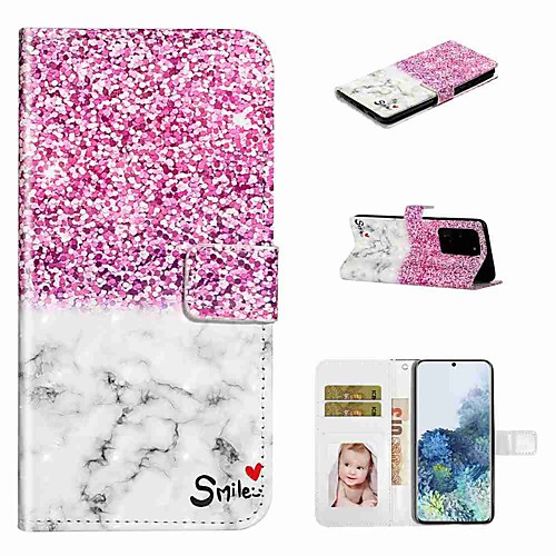 

Case For Samsung Galaxy S20 / Galaxy S20 Plus / Galaxy S20 Ultra Wallet / Card Holder / with Stand Full Body Cases Marble PU Leather / TPU for Galaxy A51 / A71 / A80 / A70 / A50 / A30S / A20