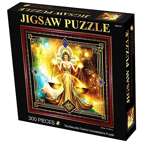 

300 pcs Cartoon Jigsaw Puzzle Hand-made Decompression Toys Parent-Child Interaction Pure Paper Constellation Kid's Adults' Toy Gift