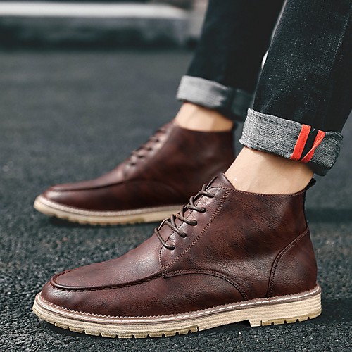 

Men's Summer Outdoor Boots PU Non-slipping Dark Brown / Black / Brown