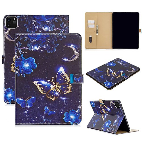 

Case For Apple iPad Air/iPad 4/3/2/Mini 3/2/1 Wallet / Card Holder / with Stand Full Body Cases Butterfly PU Leather For iPad Pro 9.7/New Air 10.5 2019/Pro 11 2020/Mini 5/2017/2018/ipad 10.2