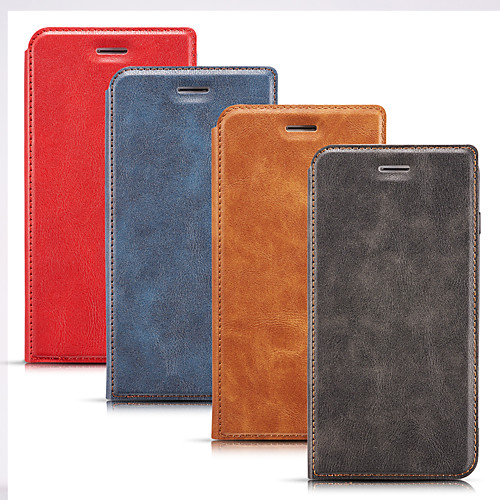 

Case For Samsung Galaxy S9 / S9 Plus / S8 Plus Card Holder / Shockproof / Dustproof Full Body Cases Solid Colored PU Leather / Genuine Leather / TPU