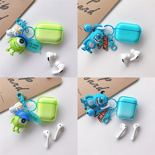 

Protective Cover Case / Qi Wireless Charging Cover Case Geek & Chic Simple Style Apple Airpods 2 Apple Airpods Pro Shockproof Scratch-proof Plastic Shell