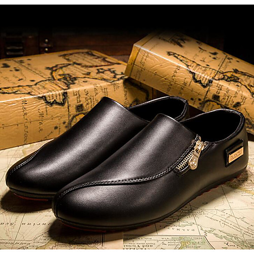 

Men's Spring & Summer Outdoor Loafers & Slip-Ons PU Non-slipping White / Black / Yellow