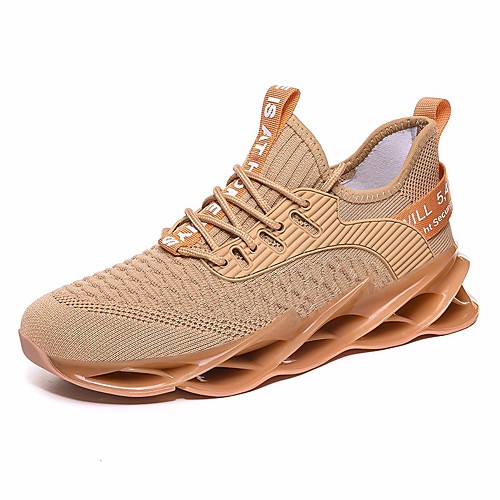 

Men's Summer Outdoor Trainers / Athletic Shoes PU Non-slipping Khaki / White / Black