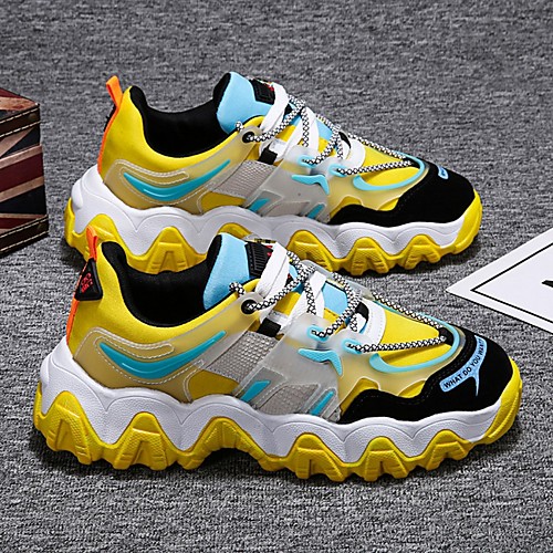 

Men's Summer Outdoor Trainers / Athletic Shoes PU Non-slipping Black / Yellow / Green