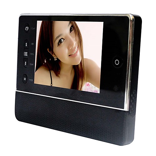 

3.5-inch intelligent visual cat's eye dry battery-powered photo and video electronic doorbell without disturbing function
