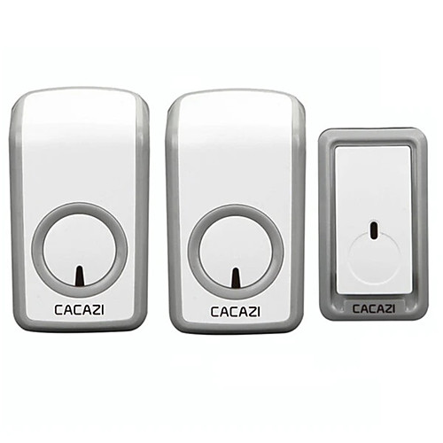 

CACAZI Wireless Doorbell AC 110-220V Ultra Long Distance 350M Remote Door Bell 48 Chimes 6 Volume