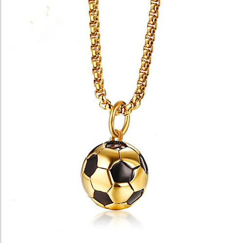 

Pendant Necklace Classic Flower Fashion Titanium Steel Gold Plated Gold 55 cm Necklace Jewelry For
