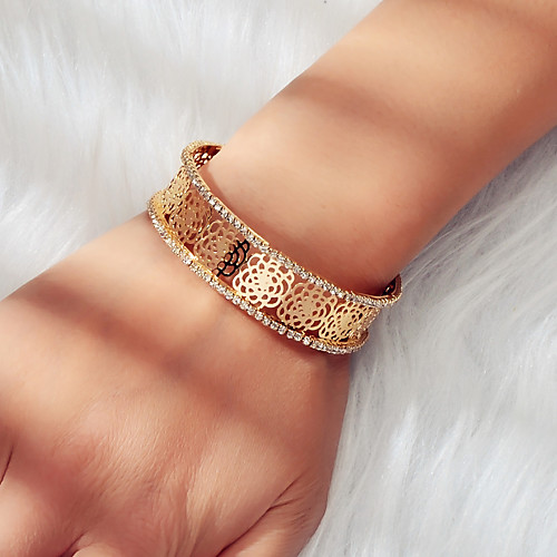 

Women's Bracelet Classic Wedding Vintage Theme Baroque Trendy Korean Fashion French Alloy Bracelet Jewelry Gold For Wedding Party Evening Prom Birthday Beach