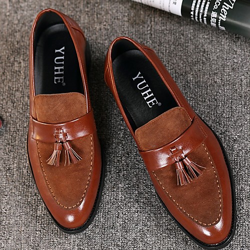 

Men's Summer Outdoor Loafers & Slip-Ons PU Non-slipping Black / Brown