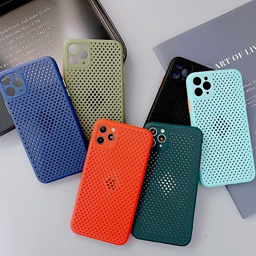 

Solid Colored TPU Breathable Case for Apple iPhone 11 Pro Max X XR XS Max 8 Plus 7 Plus 6 Plus SE Back Cover