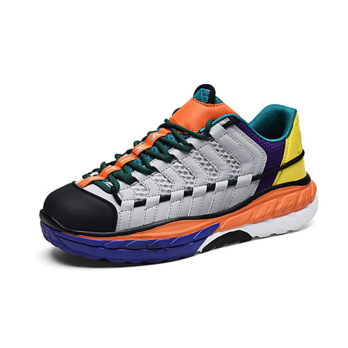 

Unisex Fall / Spring & Summer Daily Outdoor Trainers / Athletic Shoes Running Shoes / Walking Shoes PU Breathable Non-slipping Shock Absorbing White / Black / Rainbow