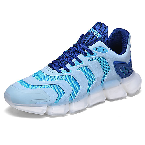 

Men's Summer / Fall Daily Outdoor Trainers / Athletic Shoes Running Shoes / Walking Shoes Mesh Breathable Non-slipping Shock Absorbing Black / White / White / Blue / White / Green