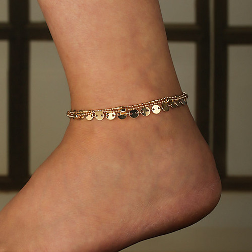 

Anklet Elegant Trendy Ethnic Women's Body Jewelry For Date Birthday Party Alloy Wedding Friends Gold Silver 1 Piece