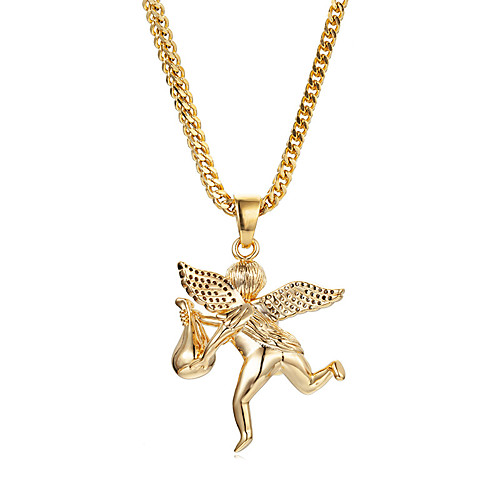 

Men's Necklace Statement Unique Design Trendy Fashion Zircon Gold 65 cm Necklace Jewelry 1pc For Party Evening Sport Street