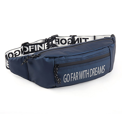 

Running Belt Fanny Pack Belt Pouch / Belt Bag for Running Hiking Outdoor Exercise Traveling Sports Bag Reflective Adjustable Waterproof PU Men's Women's Running Bag Adults