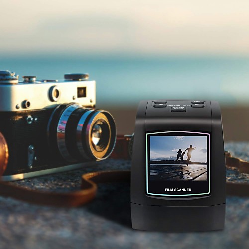 

MINI Negative Film Scanner 35mm 135mm Slide Protable Film Converter Photo Digital Image Viewer with 2.36"" LCD Build-in Editing Softwar