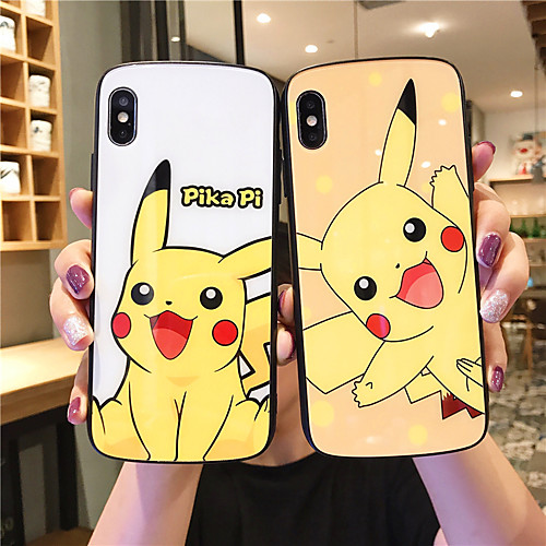 

Case For Apple iPhone 11 / iPhone 11 Pro / iPhone 11 Pro Max Pattern Back Cover Cartoon Tempered Glass