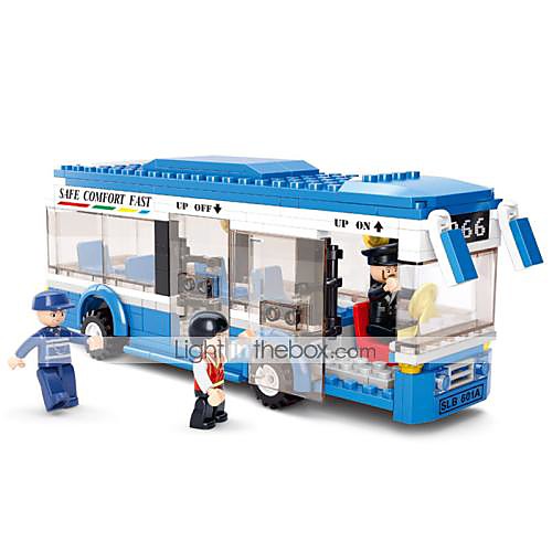 

Building Blocks Educational Toy 235 pcs Bus Cartoon compatible Plastic Shell Legoing Exquisite Hand-made Decompression Toys DIY Bus Boys and Girls Toy Gift / Kid's