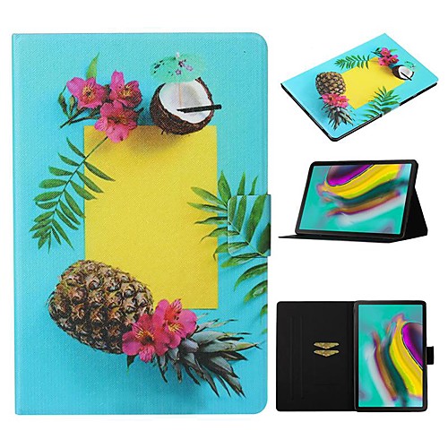 

Case For Samsung Galaxy Tab A 10.1(2019)T510/Tab A 8.0(2019)T290/295 /Tab S6 T860/865 Card Holder / with Stand/Pattern Full Body Cases Food PU Leather For Tab S6lite P610/P615/Tab S5E T720