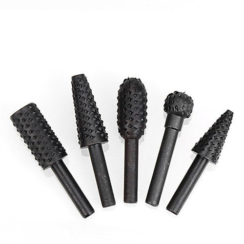 

5pcs HSS Power Tools Woodworking Rasp Chisel Shaped Rotating