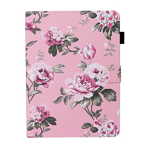 

Case For Apple iPad New Air 10.5 / iPad Mini 3/2/1/4/5 Card Holder / with Stand / Flip Full Body Cases Flower PU Leather For iPad 10.2 2019/Pro 11 2020/Pro 9.7/2017/2018